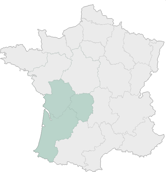 Carte des régions