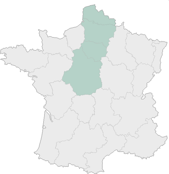 Carte Bretagne, Normandie et Pays de la Loire